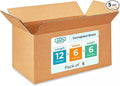 IDL Packaging - B-1266-5 Small Corrugated Shipping Boxes 12"L x 6”W x 6"H (Pack of 5) - Excellent Choice of Strong Packing Boxes for USPS, UPS, FedEx Shipping