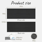 EcoBrisa 48" Under Desk Privacy Panel Self-Adhesive Modesty Panel Stand Up Desk Modesty Panel for Home Office or Standing Workstation, Black