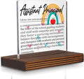 Assistant Principal Gifts, Thank You Desk Sign for Vice Principals, Inspirational Appreciation Plaque for Educational Leaders, Office Decor Recognition for School Admins PA033