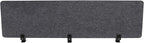 ReFocus Raw Clamp-On Acoustic Desk Divider Mounted Privacy Panel Set – Reduce Noise & Visual Distractions for Office, Study (Anthracite Gray, 2× Panels (60"×16"))