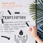 Shuttle Art Black Dry Erase Markers, 60 Pack Magnetic Whiteboard Markers with Erase,Fine Point Dry Erase Markers Perfect For Writing on Whiteboards, Dry-Erase Boards,Mirrors for School Office Home