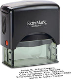 ExtraMark Return Address Stamp - Custom Self Inking Rubber Stamp - Personalized Stamp - Customizable Text with 15 Colors - Wedding Invitation & Housewarming Rubber Stamp
