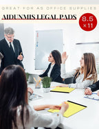 Aidunmis 8 Pack Yellow Legal Pads 8.5 x 11 Wide Ruled Note Pads 8.5x11 Lined Paper Writing Pads Notepads 8.5 x 11 Notebook Paper for Work Legal Notepads Yellow Pads of Paper 30 Sheets per Legal Pad