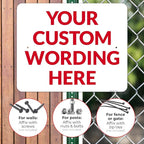 Custom Sign, Personalized Metal Signs, Customize for Office, Business, Workplace, Office, Home, Delivery Signs 24x30 Inches, Rust Free .063 Aluminum, Fade Resistant, Made in USA by Sigo Signs
