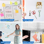 LOVIMAG Fridge Magnets 40Pcs Refrigerator Whiteboard Small Strong Magnet Classroom Kitchen Accessories Decorative Locker Set Decor Must Haves Office Calendar Refrigerador Magnetic Cute Crafts Gold