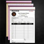 Custom Invoice Book in 3-Part /2-Part Receipt Book with Carbon Copies Personalized Carbonless Service Invoice Form Books Sales Order Book with Company Name Logo Address,E-Invoice Book