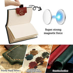 Personalized Bygone Mark Bookmark with Pen Holder, Leather Magnetic Bookmark 26 Letters,Gifts for Book Lovers, Readers, Leather Book Marks for Men Women (Brown, X)