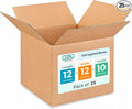 Medium Moving & Shipping Boxes 12"L x 12"W x 10"H (25-Pack) - Extra Strength 200 lb vs Regular - Corrugated Cardboard Boxes - Packing Box for USPS, UPS, FedEx - Box for Packing by IDL Packaging