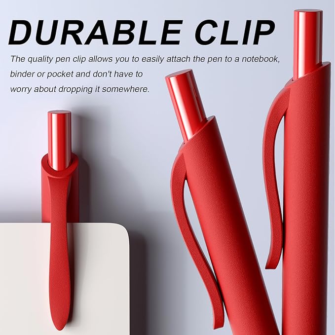 108 Pack Red Pens - Bulk Pens 1.0mm Medium Point Ballpoint Pens Smooth Writing No Bleed Retractable Red Ink Pen