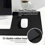 Reniteco Large Gaming Mouse Pad with Durable Stitched Edges, Non-Slip Rubber Base, Black Mousepad Mouse Mat Desk Pad for Home Office Gaming, 35.4''x15.7''x0.12'', Black