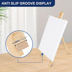ESRICH 10pcs 17 Inch Tabletop Easels,Wood Easel for Painting,Tripod, Paint Party Easel, Kids Student Desktop Easel for Painting,Paint Easel for Canvas Paint