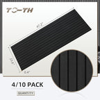 TO-TH Wood-Look Acoustic Panel, 4 Pack 47.2” x 23.6” Soundproof Wall Panels, Decorative Sound Absorbers Large Acoustic Panels for Home, Office, Basement, Smoky