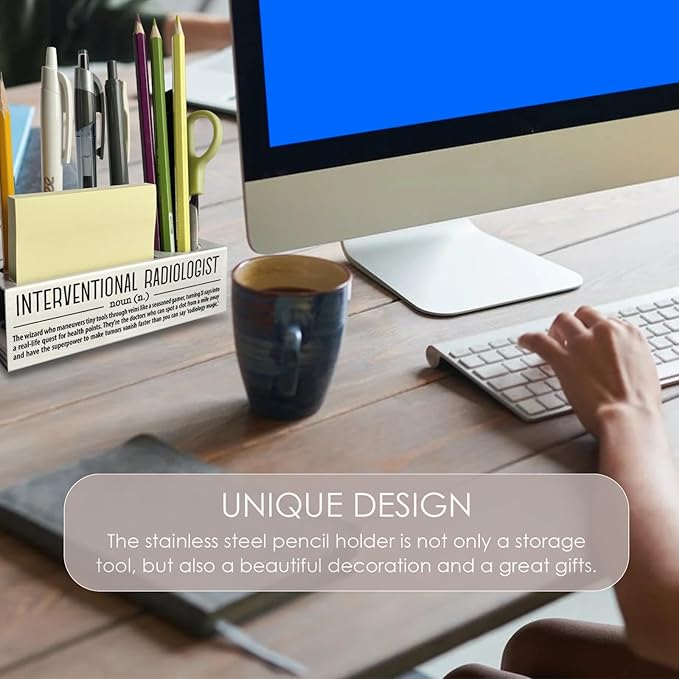 Interventional Radiologist Definition Gifts for Women, Men, Interventional Radiology Office Supplies Desk Decor Pen Pencil Holders WCC42