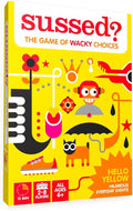 SUSSED The Wacky ‘What Would You Do?’ Social Card Game - Kids Stocking Stuffer & Family Travel Game for Boys & Girls - Fun & Easy to Play - All Ages 6 and Up - Hello Yellow Deck