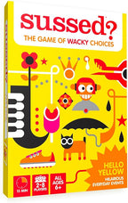 SUSSED The Wacky ‘What Would You Do?’ Social Card Game - Kids Stocking Stuffer & Family Travel Game for Boys & Girls - Fun & Easy to Play - All Ages 6 and Up - Hello Yellow Deck