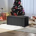 Yardgrace 150 Gallon Resin Deck Box, Waterproof Outdoor Storage Box, Lockable for Patio Furniture, Garden Tools, Pool Accessories, UV-Resistant for All Weather Use, Black