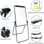 Stand White Board - 40 x 28 Inch Double Sided Magnetic Dry Erase Board with Stand Height Adjustable, Home Office Classroom School Teacher Use