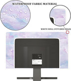 Baocicco Violet Marble Waterproof 75 Inch TV Dust Cover Anti-Static Dustproof Abstract Creative Desigen Television Accessories TV LCD Screen Texture TV Decoration for LED LCD OLED TVs