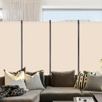 VEVOR Room Divider, 4 Panel Room Divider, Folding Privacy Screen and Portable Partition Divider for Room Separation, Freestanding Room Partitions for Office, Bedroom, Study, Beige