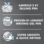 Pilot, G2 Edge Premium Gel Roller Pens, Fine Point 0.7 mm, Gel Pens Black Ink, Pack of 8 Count (Pack of 1) - Ideal for School, Journaling & Office Writing