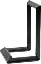 Red Co. 8” Decorative Metal Display Plate Stand and Art Holder Easel in Black Finish