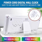 KMMKGG Large 13.7" LED Digital Timer（5''Nunmber）, 11 Color Changing, Count Up/Down Timer with Remote Control, Adjustable Brightness Wall Clock for Home, Office, Gym, Elderly, Auto DST