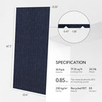 Olanglab Acoustic Wall Panels 10 Pack, 48 x 24 per Acoustic Panels Sound Absorbing, Decorative Sound Panels for Home Studio and Office, Dark Blue
