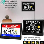 Véfaîî 11.5 Inch Extra Large Digital Clock with 19 Alarms, Auto DST & Dimming for Wall and Table, Calendar for Dementia Seniors, Custom Reminders &Task Alert -Perfect Organizer for Home &School