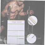 Mipcase Fitness Agenda Notebook Portable Workout Log for Daily Training and Goal Tracking Fitness Journal for Exercise Planning and Self-discipline