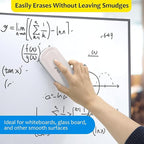 maxtek Magnetic Dry Erase Eraser Bulk, White Board Erasers - 8 Pack, Glass Whiteboard Eraser for Office and School Classroom Supplies (Pure White)