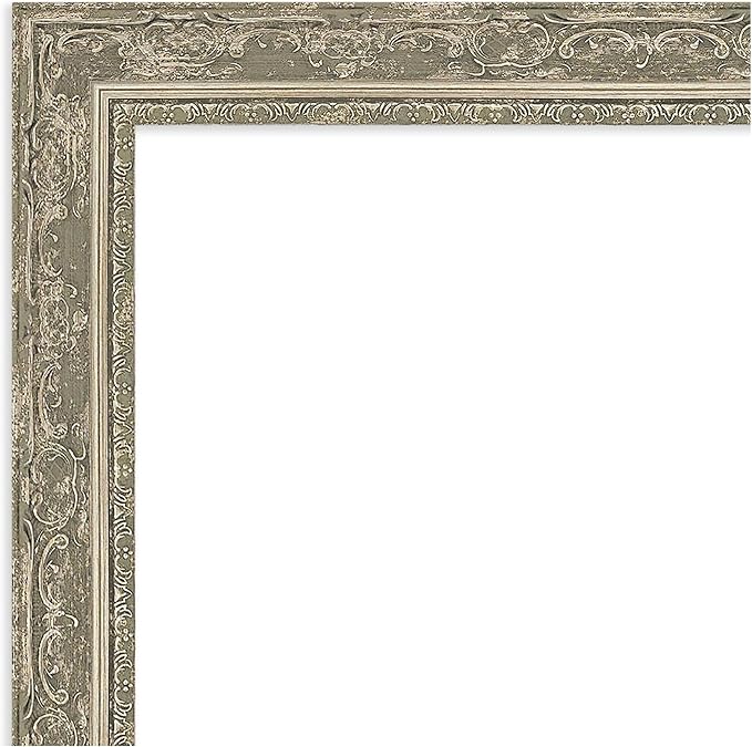 Amanti Art Silver Framed Magnetic Board 20x24 Small Vision Board for use with Magnets, 100% Metal Sheet to Display Items as Office Decor or for Home Organization in mudroom, Kitchen or Kids Room