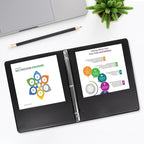 CIXILDTS 1-inch Round Ring Binder, Standard 3 Ring Binder Fit Letter Size Paper, Presentation View Binders, Black,12-Pack