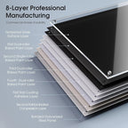 MaxGear Glass Whiteboard, Tempered Magnetic Dry Erase Board 48 x 36 Inch, Frameless Wall Mounted, Office Classroom Conference Room Home Use, Includes Markers, Eraser, Magnets & Mounting Kit
