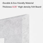 Neatsure Large Cork Board for Wall, 36" x 24" Bulletin Board with Pushpins, 6 Panels Felt Tiles Tack Push Pin Board for Office, Silver Gray