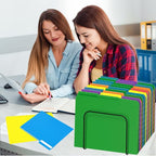 File Folder, HERKKA 30 Pack 1/3 Cut Tab File Folders, Colored File Folders Designed for Office and Classroom Use, Letter Size, Assorted 6 Colors