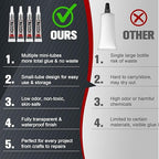 B7000 Rhinestone Glue Clear 15 PCS 15ml – Strong Transparent No Trace Jewelry Glue Kit with Precision Tip, Quick Dry Multi-Purpose Adhesive for Making Nail Makeup Fabric Shoes Craft Phone Repair