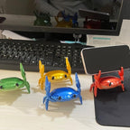 LOGUTIA Golden Yellow Crab Pen Holder Cute Yellow Crab Storage Creative Pen Holder Heavy-Lifting Golden Crab Stationery Gifts Desk Supplies Office Table Storage(golden)