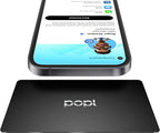 Popl Smart NFC Business Card - Sleek Modern Digital Business Card w/Instant App-Free Sharing - Customizable NFC Cards Compatible w/iPhone & Android (Metal Black)