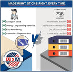 2026 Year Stickers, Doctor Stuff 2026 Chart Stickers, Purple/Black Color Coded, POS Style, USA Made Year Labels for End Tab File Folders, 500/Roll, 1 Roll, 3/4" x 1-1/2"