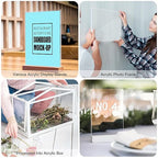 Roowest 3 Pcs 24 x 28 Inch, 1/4 Inch Thick Clear Acrylic Sheets Plastic Panels Sheets Cut to Size Cast Acrylic Board Panel with Protective Film for Craft DIY Projects Sign Frame
