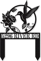 Personalized Hummingbird Metal House Numbers with Stake, Custom House Numbers for OutsidePersonalized House Number Sign, Custom Address Yard Signs with Stakes, Personalized Housewarming Gifts