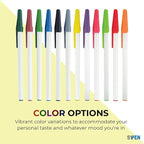 Personalized Stick Pens With your Custom Logo or Text-500 Pack Bulk-for Businesses, Parties, and Events, Custom Printed Slim Ballpoint Pens with Cap, Forest Green, Black Ink