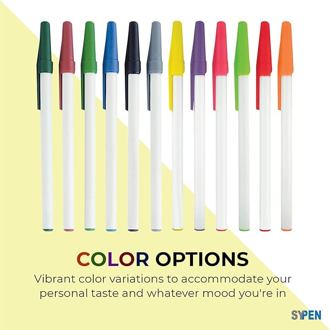 Personalized Stick Pens With your Custom Logo or Text-500 Pack Bulk-for Businesses, Parties, and Events, Custom Printed Slim Ballpoint Pens with Cap, Grey, Black Ink