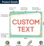 Custom Sign, Custom Street Sign, 11 Font Colors, 13 Font Styles, 4 Hole Options, 22 Sizes, 24x30 Inches, Rust Free DiBound, Fade Resistant, Made in USA by My Sign Center (Mid-Century Modern 2)