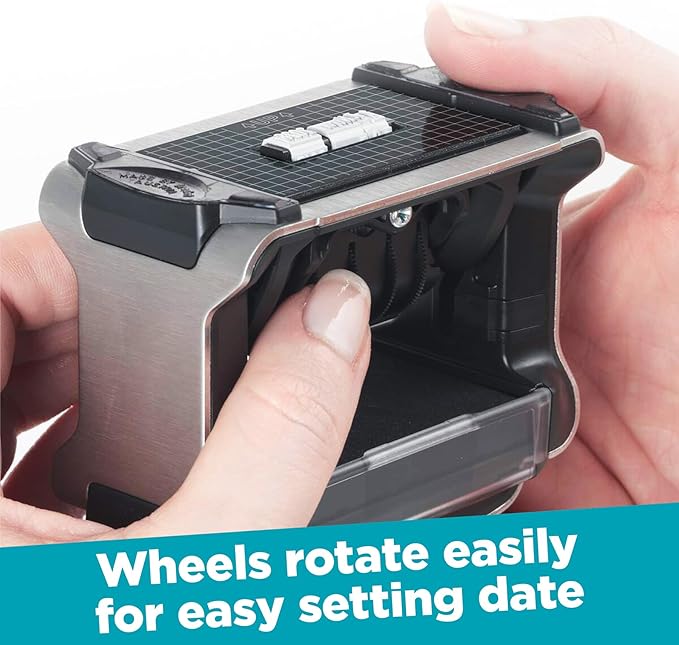 Trodat 5430 Professional Self-Inking Date Stamp - Blue Ink