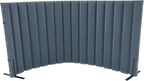 Versare VersiPanel Acoustical Partition Wall - Sound Panel Classroom Office Room Divider, Flexible Arrangement, Easy Roll-up Storage (Blue, 8' Wide x 48" Tall)