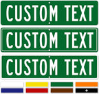 Custom Street Sign, Road/Address Sign, 8 Colors, Reflective Option, Mounting Options, 6x24 Inch, Thick Rust-Free AlumaBond, USA Made by My Sign Center, (Classic)