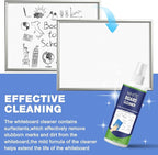 Dansib 16 Pack Whiteboard Cleaner Spray 8.5oz Dry Erase Board Cleaner with 8 Cloths Non Toxic Dry Erase Cleaner Removes Stubborn Marks from Whiteboards