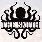 Custom octopus metal signs，personalise octopus wall art，octopus decor，funny octopus metal signs，octopus bathroom decor，personalized metal signs for outdoors