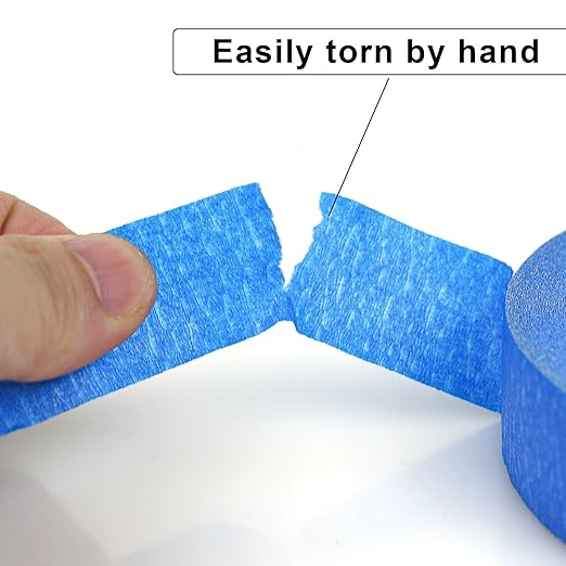 DOAY 3 Pack Blue Painters Tape - Masking Tape 1 Inch Wide - Multi-Surface, Smart Adhesion, Indoor & Outdoor - 300FT Total - Paint Tape for DIY, Labeling, Art, Car, General Purpose (#3910)